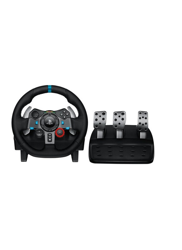 

N/a Power Racing Wheel & Floor Pedals, Black