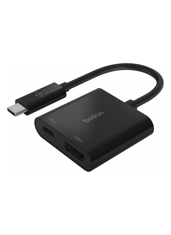 

Belkin USB-C to HDMI Adapter + Charge, Black