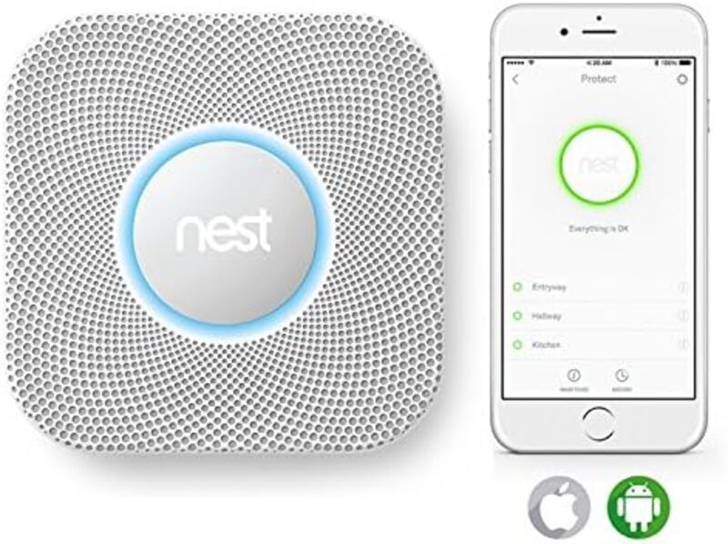Google Nest Protect 2nd generation smoke and carbon monoxide detector wired