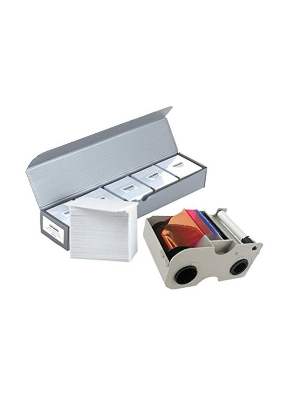 

Fargo 44200 YMCKO Color Printer Ribbon, 500 PVC Cards, Multicolour