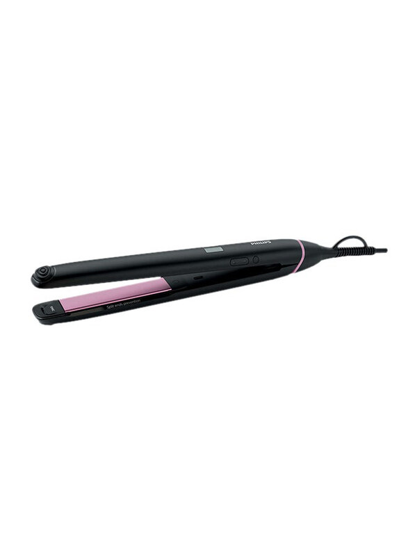 

Philips Straightcare Vivid Ends Hair Straightener, Black/purple