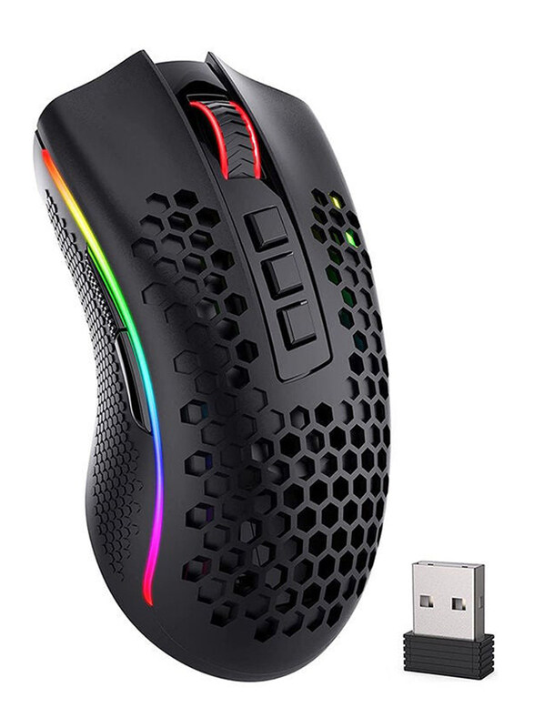 

N/a Redragon M808 Storm Pro RGB Wireless Gaming Mouse for PC, Black