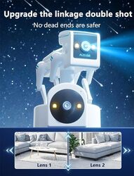 Intelligent wireless Monitor 360° Rotational Views Robot dog camera