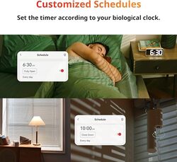 SwitchBot Blind Tilt Motorized Blinds Smart Electric Blinds with Bluetooth Remote ControlSolar Powered Light Sensing Control Add Hub Mini to Make it Compatible with Alexa Google Home
