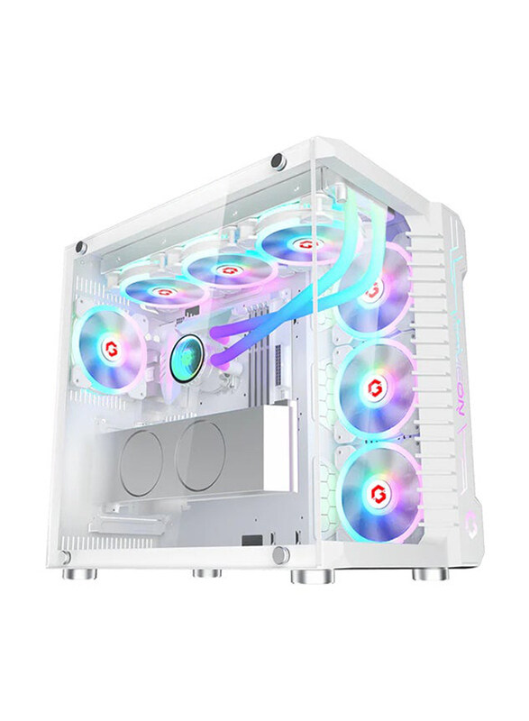 

Generic Gameon Emperor Arctic III Series ARGB+Remote Mid Tower 7 Fans Gaming Case, White