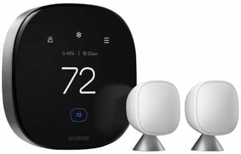 ecobee Smart Thermostat Premium Plus Pack Includes 2x SmartSensorEBSTATE6VP 01