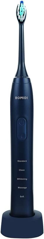 Bomidi TX5 Sonic Electric Toothbrush 38000 Vibration Rechargeable Toothbrush With Soft Bristle IPX8  Blue