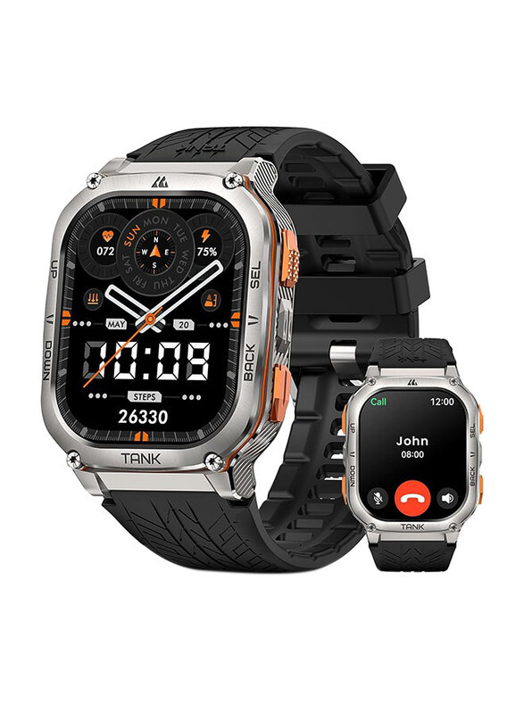 

Kospet M3 Ultra 1.9 Inch Smartwatch with Heart Rate Monitoring, Black