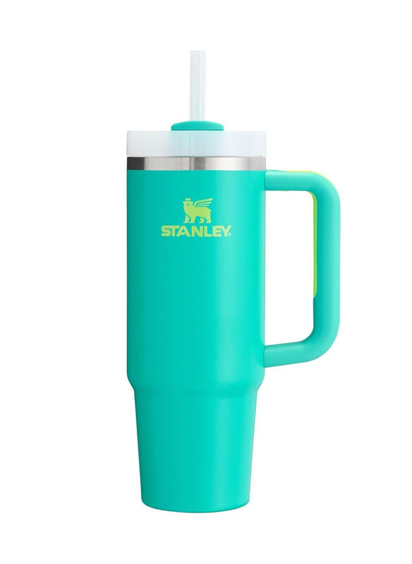 

Stanley 30oz Quencher H2.0 Insulated Stainless Steel Twist On 3-Way Lid Cup Tumbler with Handle & Straw, Tropical Teal