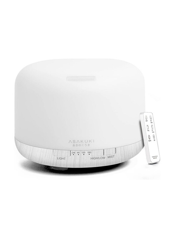 

Asakuki 500ml Premium Essential Oil Diffuser with Remote Control, White