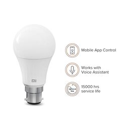 Mi Smart LED Bulb Warm White With 2700K Warm White LightAdjustable BrightnessMultiple Smart App and Voice Control Low Energy Consumption  White