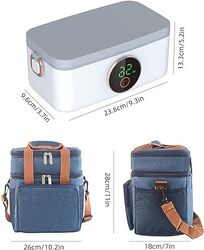 Self Heating Rechargeable Lunch Box with 5-Gear Heating Function