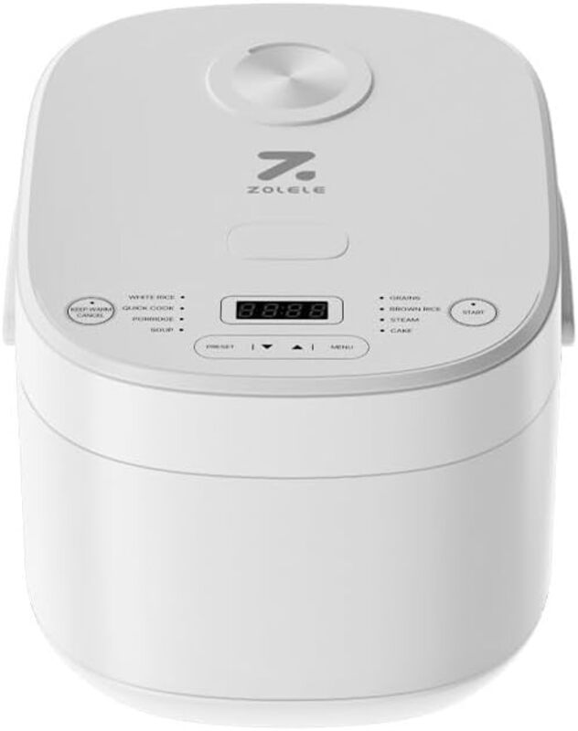 ZOLELE Smart Rice Cooker 5L ZB600 Smart Rice Cooker for Rice With 16 Preset Cooking Functions 24Hour Timer Warm Function and NonStick Inner Pot