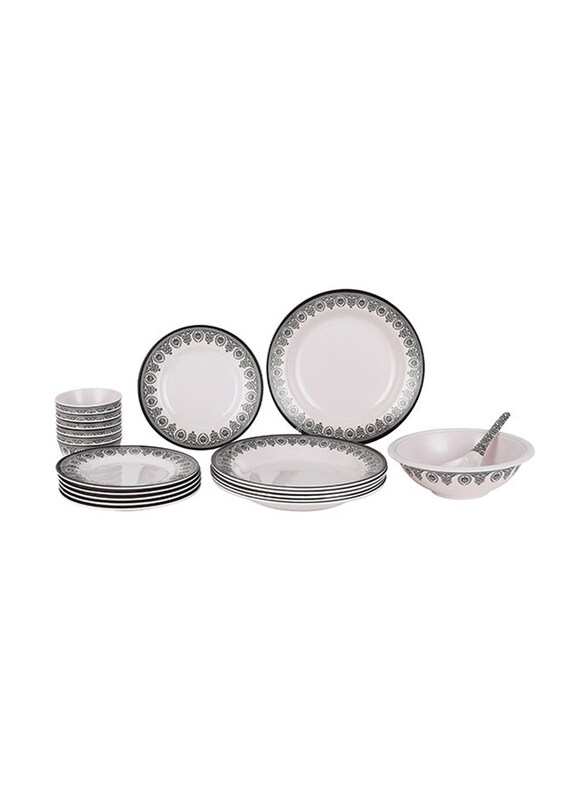 

Delcasa 20-Piece Melamine Dinnerware Set, DC1918, White