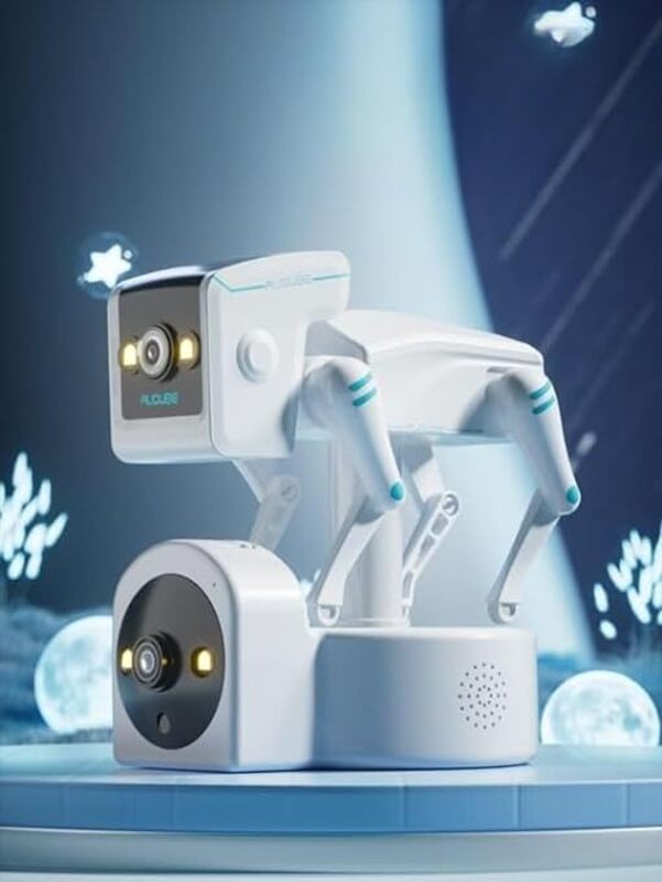 Intelligent wireless Monitor 360° Rotational Views Robot dog camera