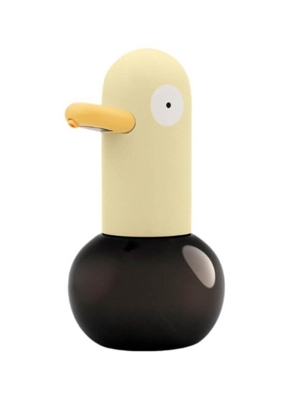

Generic 400ml Cartoon Duck Shape Hand Touchless Rechargeable Soap Dispenser with 2 Adjustable & IPX4 Waterproof, Yellow/Black