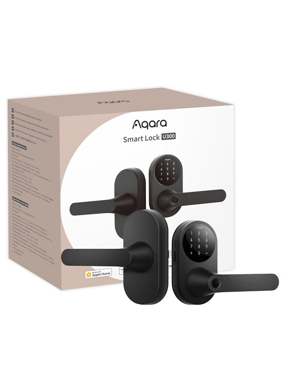 

Aqara Fingerprint Keyless Entry Door Lock, U300, Black