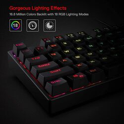 Redragon SURARA K582 RGB ميكانيكية مع 104 مفاتيح-خطية وهادئة-R