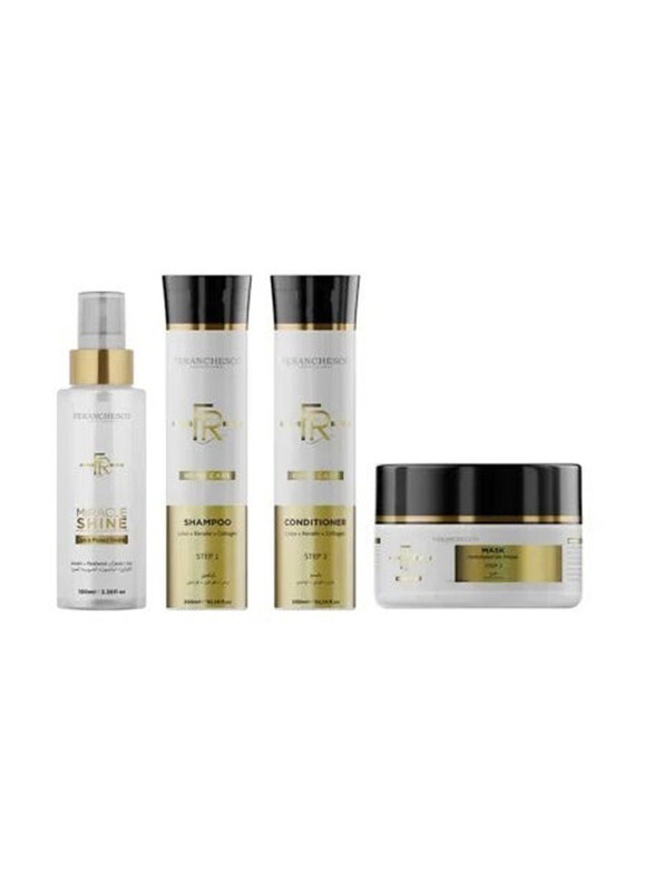 

Feranchesco Nourish and Shield Home Care Kit for Damaged Hair, 4 Pieces