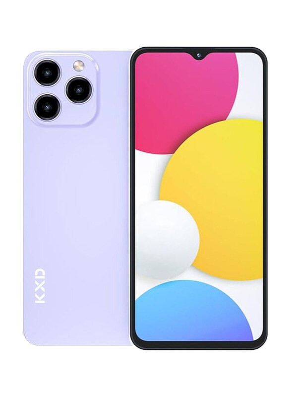 

KXD 6.52-Inch A07 Unlock Cell Phone Android 12 Unlocked Phone 4500mAh 10W Fast Smartphones 128GB Purple, 4GB RAM, 4G, Dual Sim Smartphone, With Face T