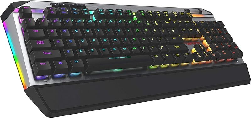 Patriot Viper Gaming V765 Mechanical Rgb Illuminated Gaming Keyboard WMedia Controls Kailh Box Switches104 Standard KeysRemovable Magnetic Palm Rest