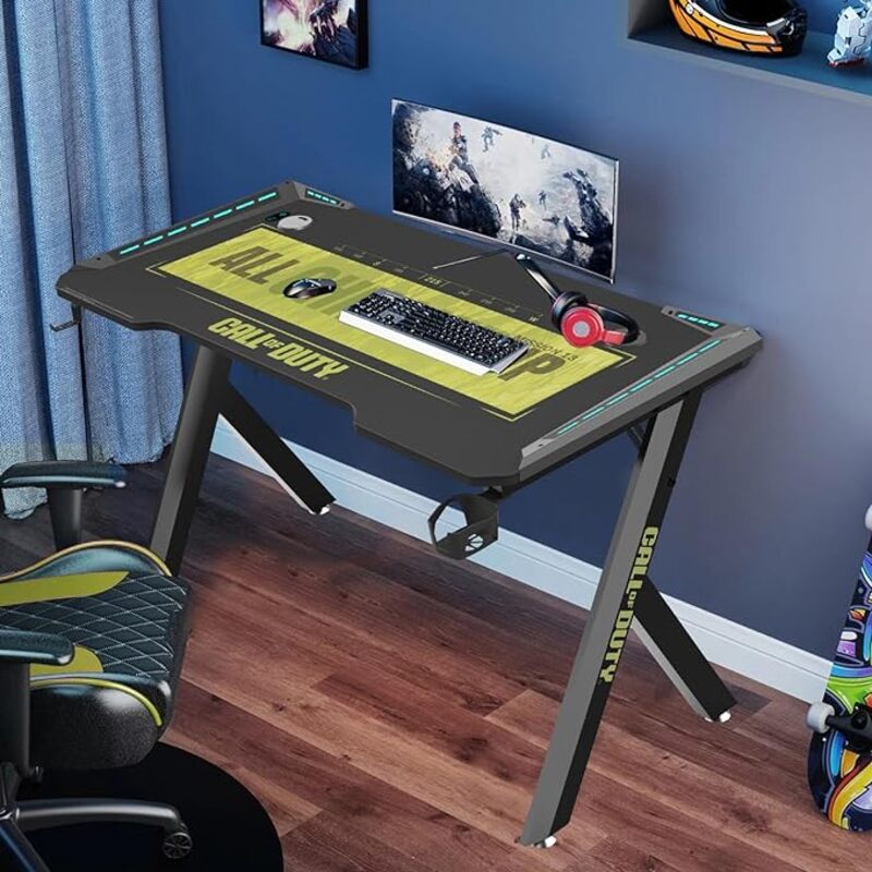 COD-HAWKSBILL-01 Call Of Duty COD x GAMEON Hawksbill Series RGB Flowing Light Gaming Desk