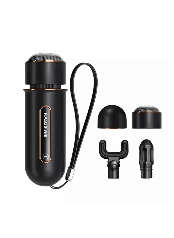 

Generic KASJ A6 Electric Fascia Mini Handheld Massager Gun, Black