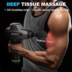 RENPHO Massage Gun Deep Tissue Muscle MassagerPowerful Percussion Massager Handheld with Portable Case for Home Gym Workouts Equipment