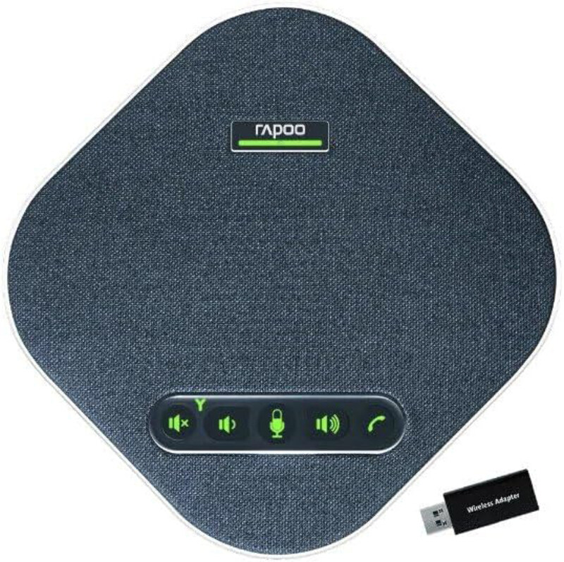 

Rapoo CM600 Conference Speakerphone with Full-duplex deep echo cancellation, 360° Omnidirectional Pickup and Built-in 4000mAh, Black