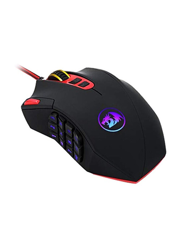

Multiple Redragon M901 Wired Gaming Optical Mouse, Black/Red