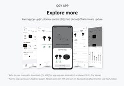 QCY T13 ANC 2 Truly Wireless ANC Earbuds With Noice Cancellation 30 Hours Long Battery Life 53 Bluetooth Multipoint and Stable Connections Black