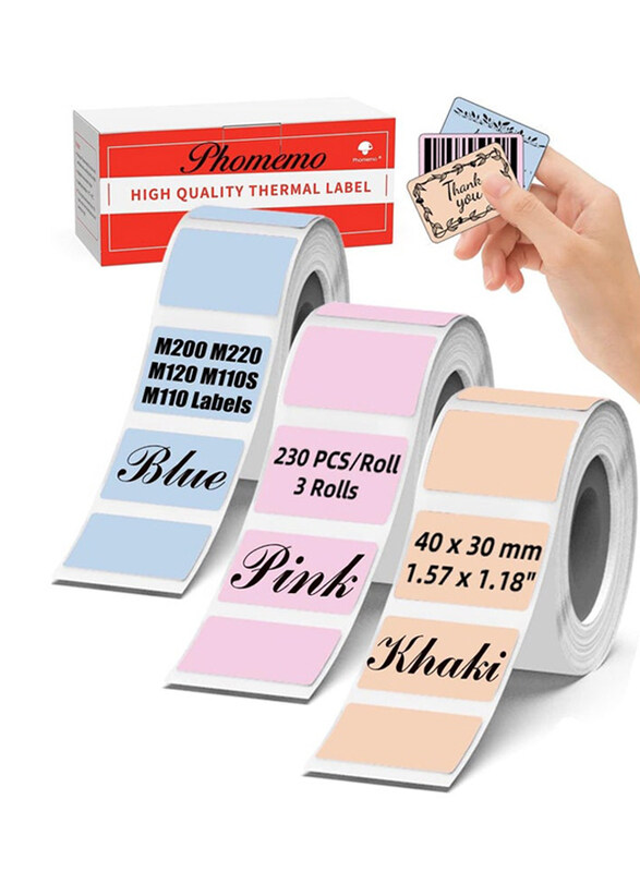 

Phomemo Color M200 Label, 320 Pieces, Multicolour