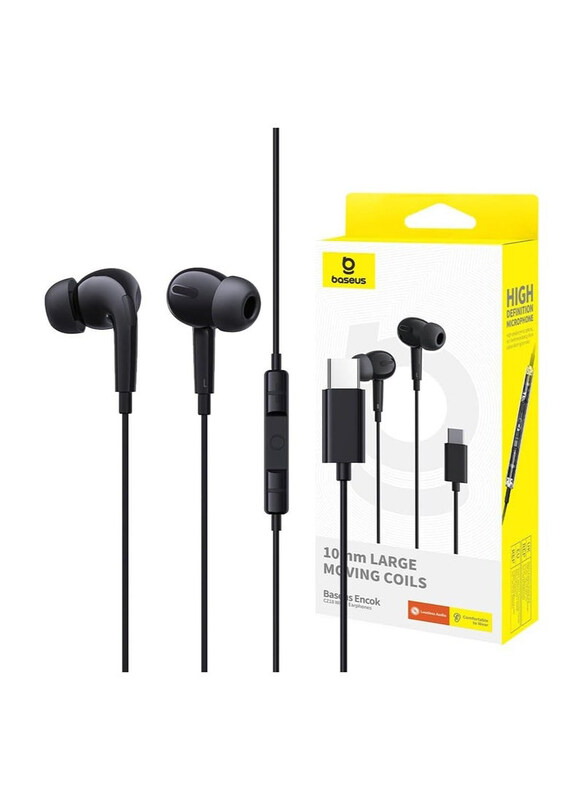 

Generic Type-C Cable In-Ear Earphones, Black