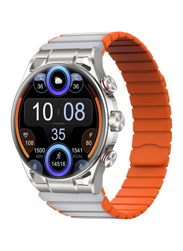 

Maxwell Fusion 1.9 Inch Smartwatch with Dual Strap, Silver