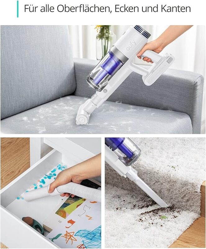 eufy by Anker HomeVac S11 Go Cordless Stick Vacuum Cleaner Feather Light Compact 120AW Suction Removable Battery Ideal for Carpet and Hard Floors