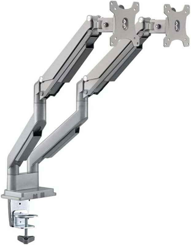 Gadgeton GGO-2076 Pole-Mounted Gas Spring Aluminum Dual Monitor Arm