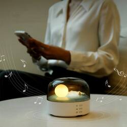 Moon Landscape Lamp With Bluetooth Speaker