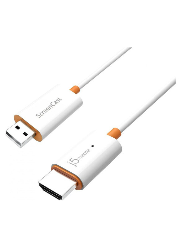 

J5 Create ScreenCast HDMI Cable, DisplayPort to HDMI for Display Devices, White