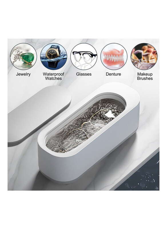 

Generic Mini Ultrasonic Cleaner Machine, White