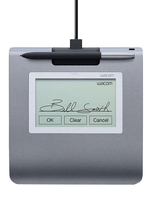 

N/a Wacom 4.5-Inch Monochrome LCD Signature Pad with A Battery-Free Stylus, Black