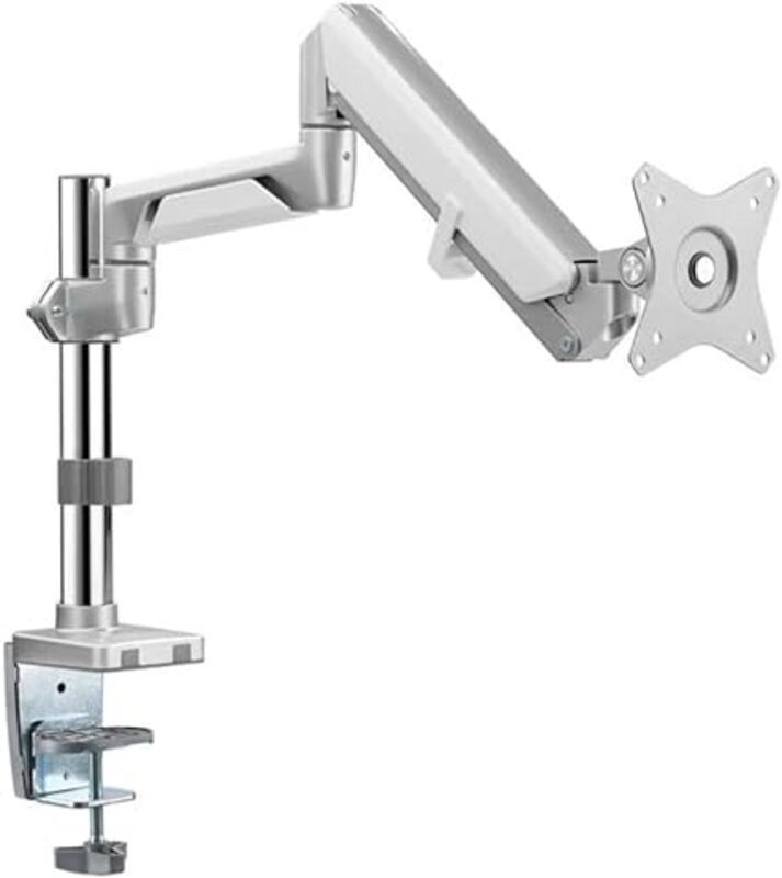 Gadgeton Premium Pole Mounted Single Monitor Arm, Stand And Mount For Gaming And Office Use