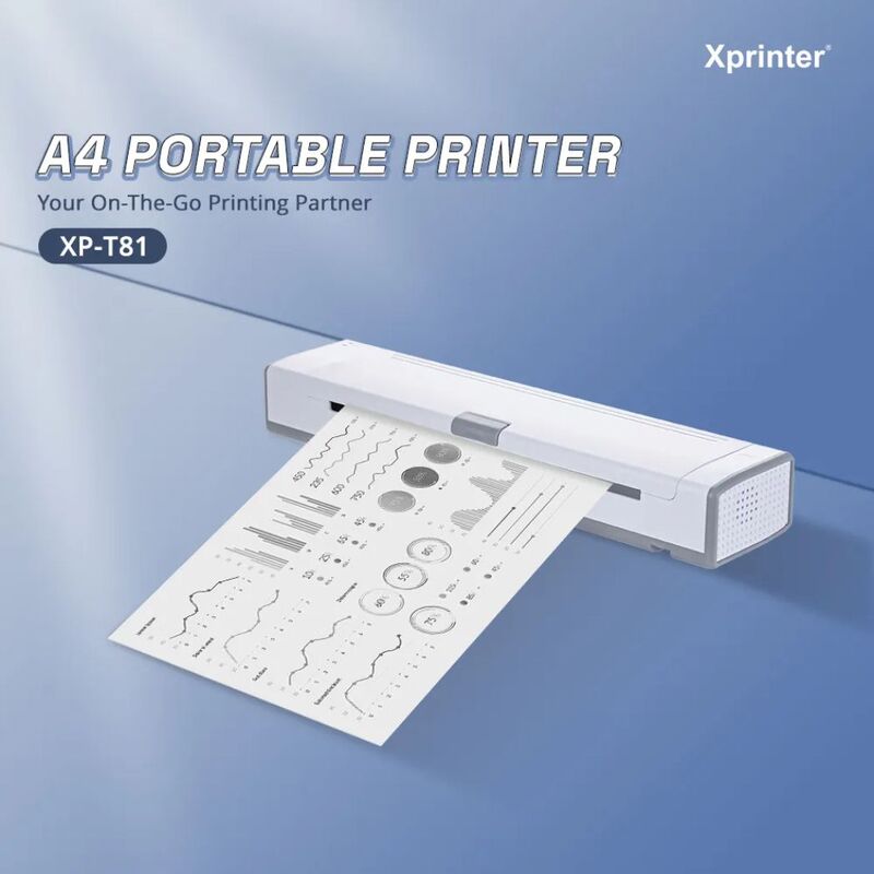 Xprinter XPT81 طابعة حرارية صغيرة محمولة عالية الدقة