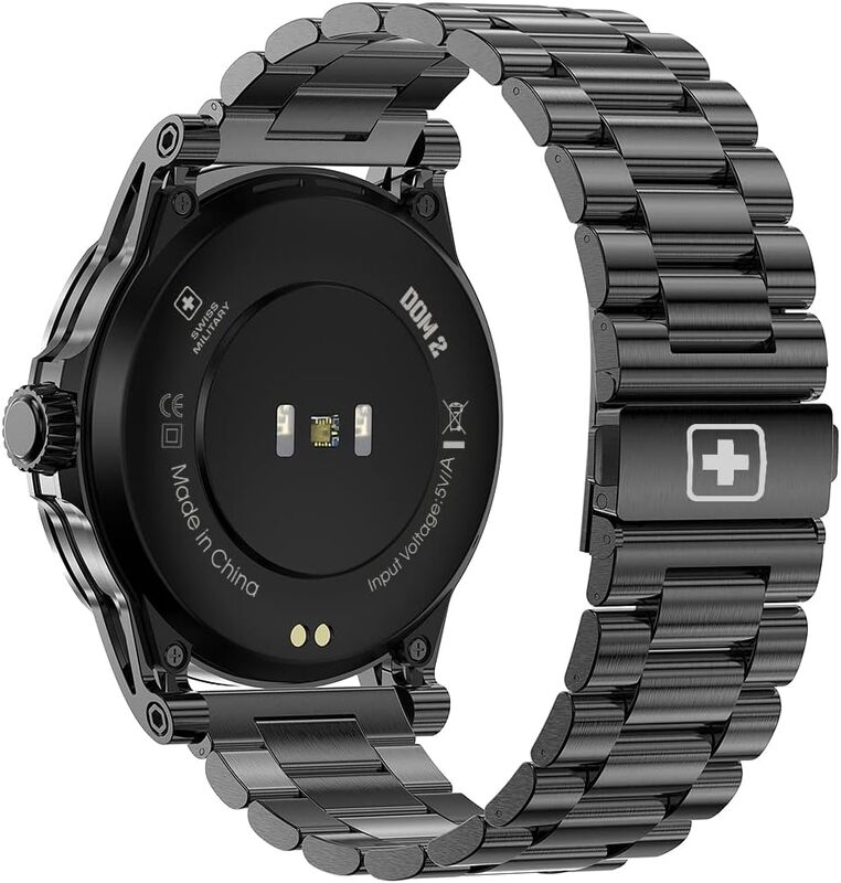 Swiss Military Dom 2 Smart watch Receive  Make Calls Heart Rate