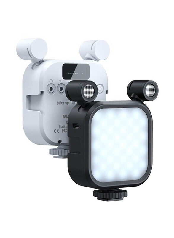 

Generic Microphone 2 in 1 RGB LED Light, White