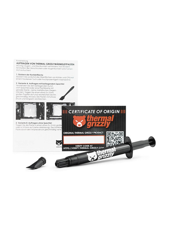

Generic Thermal Grizzly Hydronaut Thermal Paste, 1.5ml, Black