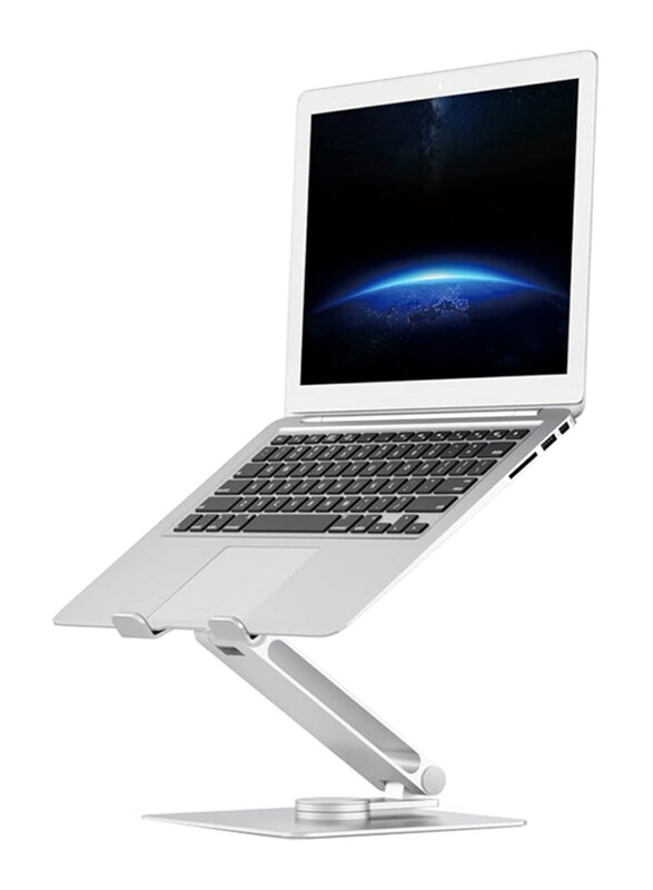 

Generic Upergo AP-2VS Aluminum Height Adjustable Laptop Stand, Silver