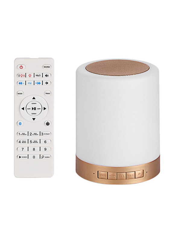 

Crony Smart Touch LED Lamp Bluetooth Quran Speaker with Remote, White