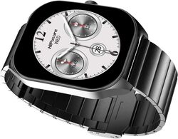 HiFuture APEX Amoled Stainless Steel Wireless Calling Smartwatch 2.0-Inch Screen Size Black