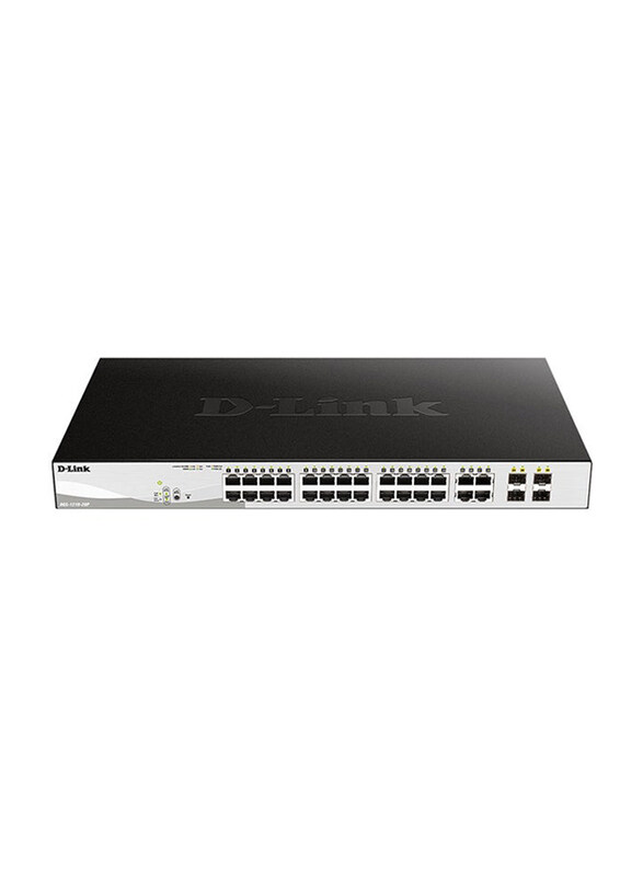 

D-Link Dgs-1210-28p 28-port Gigabit Smart Managed Poe Switch Ports, 4 Gigabit Rj45/sfp Combo Ports, Extensive Management and Layer 2 Features, L2+ Sta