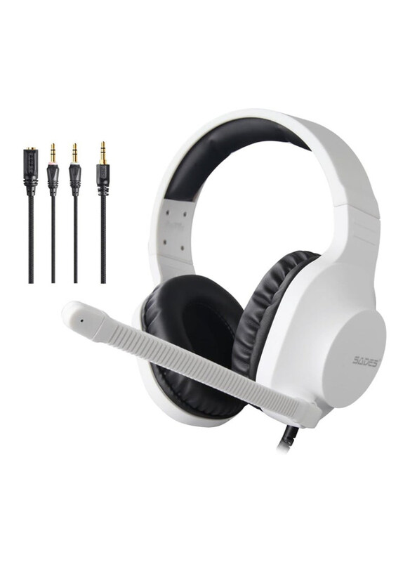 

Generic Sades Spirits Wireless Gaming Headset, White